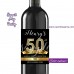 50th Birthday wine labels,50th Gold Diamonds birthday party wine labels,(1a)